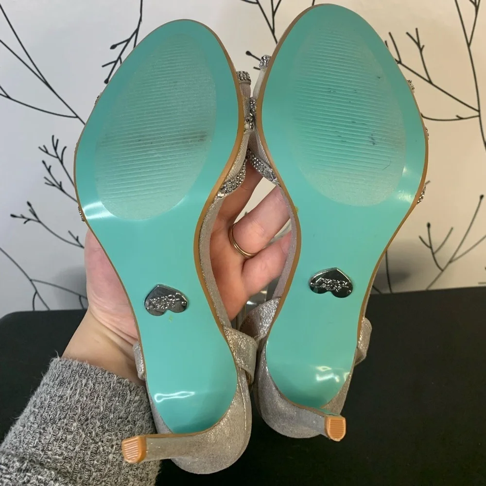 Betsey Johnson Veda Metallic Heels